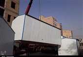 ارسال 40 کانکس برای اسکان زلزله‌زدگان به کرمانشاه توسط سپاه پیشوا