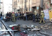 تصاویر/ انفجار دیگ بخار در خیابان ولیعصر