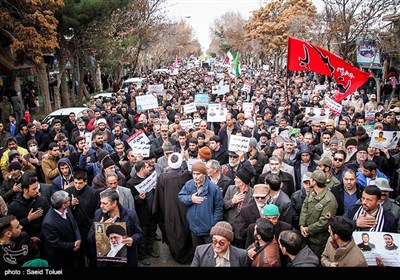 راهپیمایی مردم بجنورد در محکومیت اغتشاشات اخیر