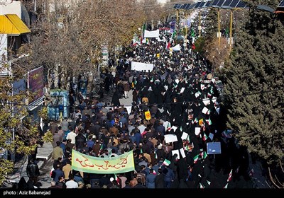 راهپیمایی در محکومیت اغتشاشات اخیر - لرستان