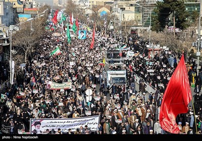 راهپیمایی مردم مشهد در محکومیت اغتشاشات اخیر