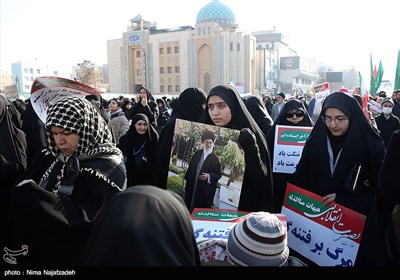 راهپیمایی مردم مشهد در محکومیت اغتشاشات اخیر