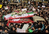 راهپیمایی مردم اصفهان در محکومیت اغتشاشات اخیر و تشییع شهید شاه‌سنایی