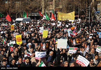 راهپیمایی مردم اصفهان در محکومیت اغتشاشات اخیر و تشییع شهید شاه‌سنایی