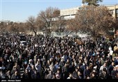 راهپیمایی مردم اصفهان در محکومیت اغتشاشات اخیر و تشییع شهید شاه‌سنایی