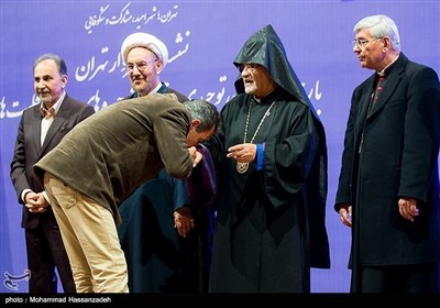 تہران میئر کی توحیدی ادیان کے رہنماوں سے ملاقات