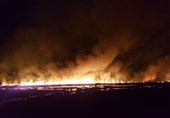 بحران زیست‌محیطی در تالاب گندمان؛ نفوذ آتش به جان لایه‌های زیرین تالاب