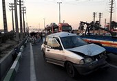 تصادف 7 خودرو در بزرگراه فتح + تصاویر