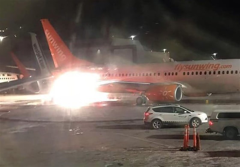 Fire as One Plane Crashes into Another at Toronto Pearson Airport