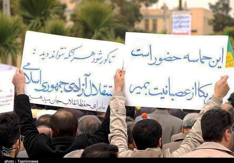 مردم قزوین در محکومیت اقدامات اغتشاش‌گران راهپیمایی کردند