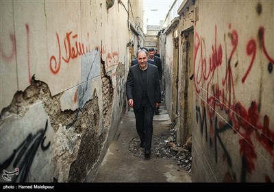 بازدید محمدعلی نجفی شهردار تهران از پروژه تجمیع 50 پلاک محله تختی