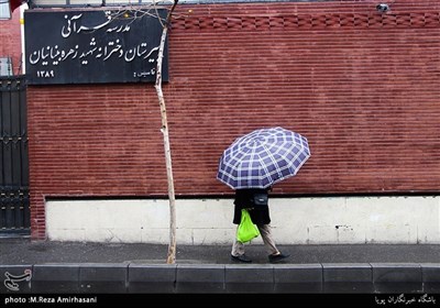 تہران میں بارش کے بعد خوشگوار موسم