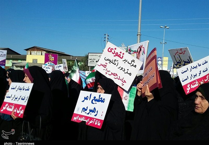 راهپیمایی مردمی در محکومیت اغتشاشات اخیر در کردکوی برگزار شد