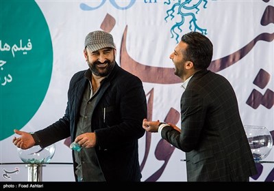 مهران احمدی در مراسم قرعه‌کشی سی‌و‌ششمین دوره جشنواره فیلم فجر