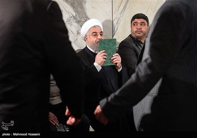 حجت‌الاسلام حسن روحانی رئیس جمهور در اولین سالگرد درگذشت آیت‌الله هاشمی رفسنجانی