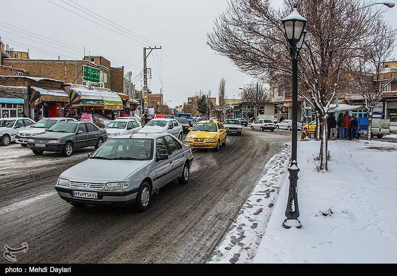 محورهای مواصلاتی مازندران پوشیده از برف است