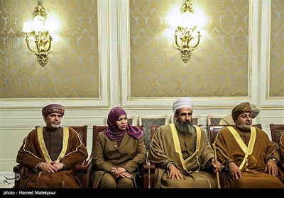 بالصور.. رئیس مجلس الشورى العمانی و رئیس مجلس الشعب السوری یلتقیان علی لاریجانی