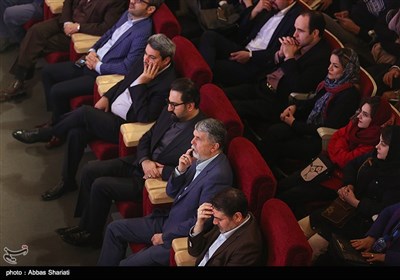 سید عباس صالحی وزیر فرهنگ و ارشاد اسلامی ایران در ششمین شب سی‌وسومین جشنواره موسیقی فجر