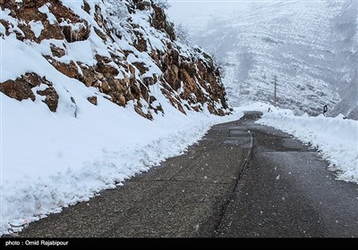 بارش برف در ارتفاعات رودسر گیلان