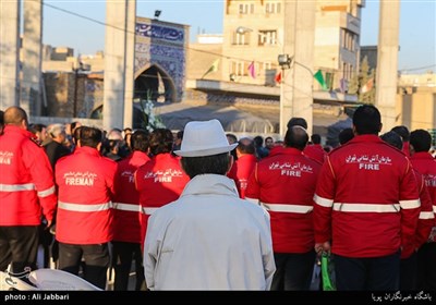 اولین مراسم سالگرد شهید آتشنشان علیرضا سفی زاده در امامزاده عقیل(ع) اسلامشهر