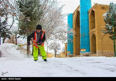 ایران کے صوبہ مشرقی آذربائیجان میں برف کے مناظر