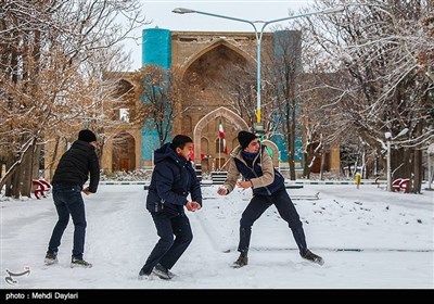 ایران کے صوبہ مشرقی آذربائیجان میں برف کے مناظر