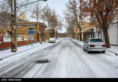 ایران کے صوبہ مشرقی آذربائیجان میں برف کے مناظر