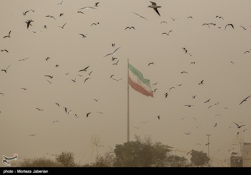 عکس|گرد و غبار شدید در شهر میبد یزد؛امروز
