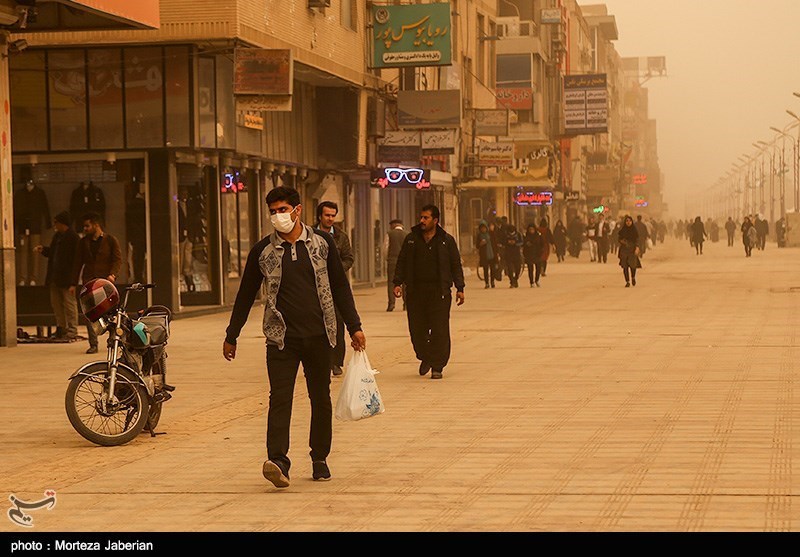خوزستان| میزان غلظت گرد و غبار در خرمشهر 840 میکروگرم بر متر مکعب رسید