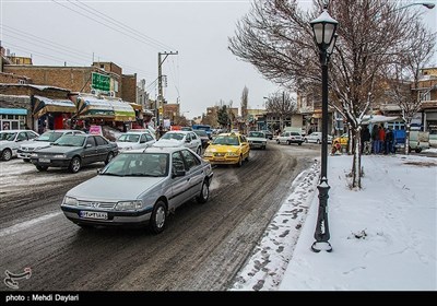 ایران کے صوبہ مشرقی آذربائیجان میں برف کے مناظر