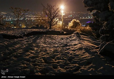 بارش برف در اصفهان