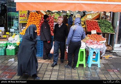 بازار میوه تربار در خیابان نامجوی گرگان