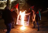 Palestinians Burn Photo of Pence in Bethlehem