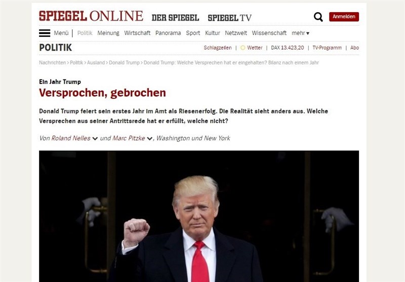 دولت ترامپ در ایستگاه یک سالگی| نگاه رسانه‌های آلمانی به دوره یک ساله ترامپ