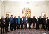 دیدار لاریجانی با رئیس رسانه ملی و برخی کارگردان‌های سریال‌های تلویزیونی