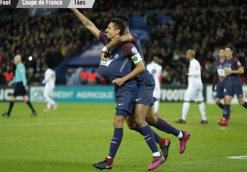 جام حذفی فرانسه| صعود پاری‌سن‌ژرمن در یک بازی پرگل