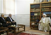 وزیر نیرو با آیت‌الله مکارم شیرازی دیدار کرد