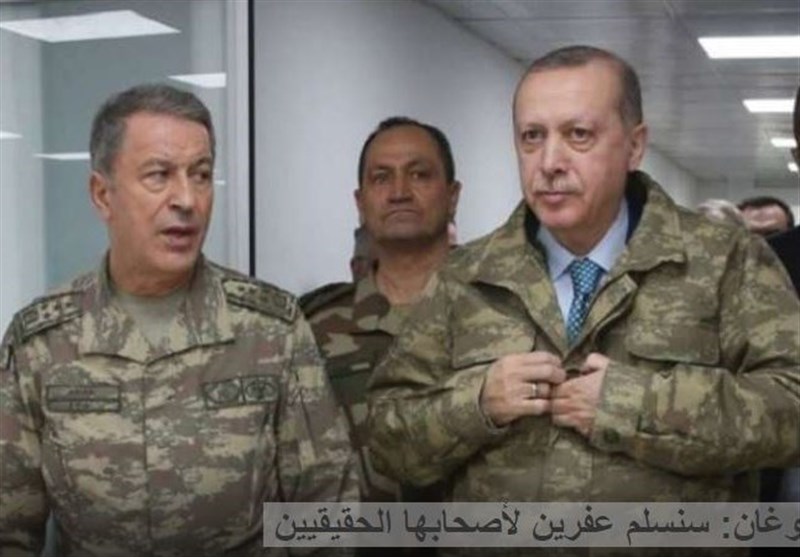 اردوغان: عملیات &quot;شاخه زیتون&quot; تا منبج و مرزهای عراق ادامه خواهد داشت
