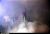 آتش‌سوزی گسترده در بازار تهران