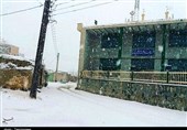 بارش برف در استان مرکزی- شهرستان ساوه