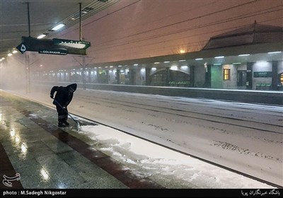 ایران کے شہر کرج میں شدید برفباری