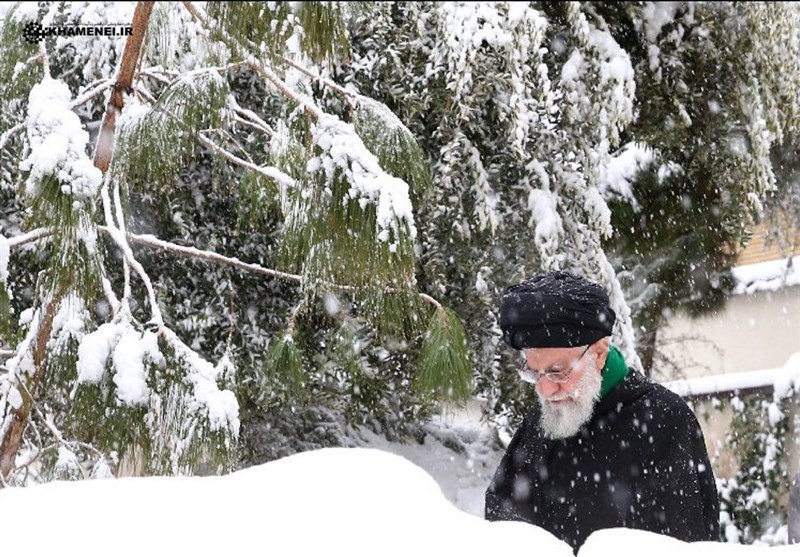 عکس از برف امروز تهران