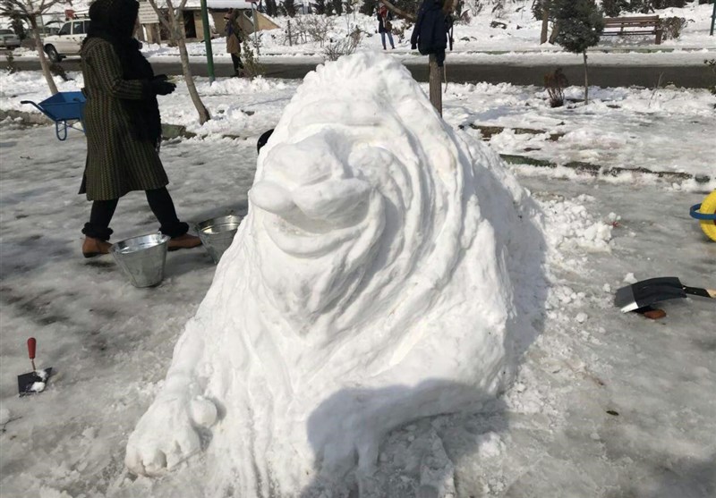 جشنواره مجسمه‌‌های برفی در بوستان پردیسان