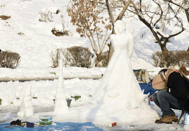 جشنواره مجسمه‌‌های برفی در بوستان پردیسان