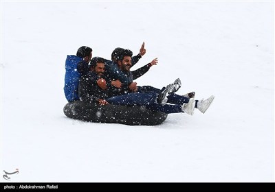 ھمدان | برف میں نوجوانوں کی موج مستیاں