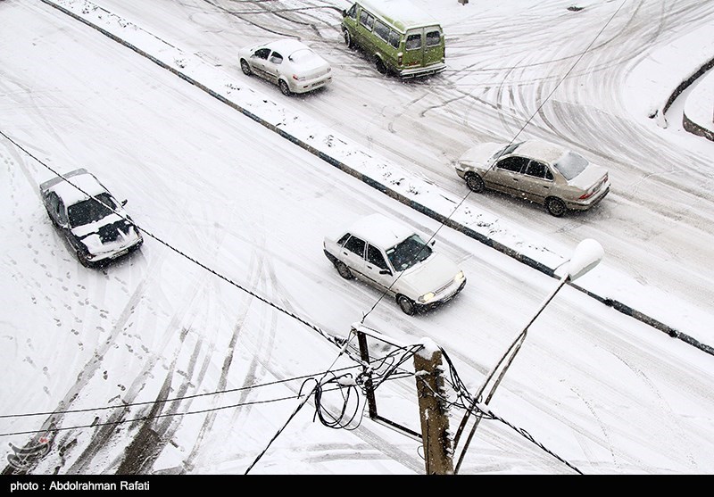 تبریز| آغاز بارش برف و باران در آذربایجان شرقی