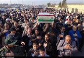 یزد| پیکر 2 شهید گمنام در تفت تشییع و خاکسپاری شد