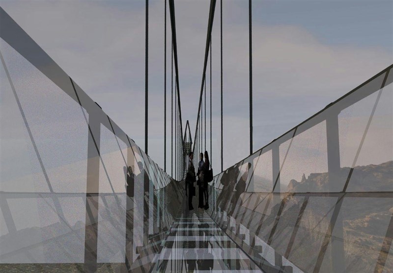 طرح پروژه نخستین پل شیشه‌ای هیر به عنوان الگوی گردشگری اردبیل معرفی می‌شود+فیلم