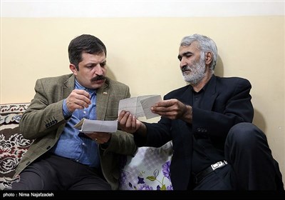 دیدار عضو شورای شهر مشهد با جانباز رجب رشیدی