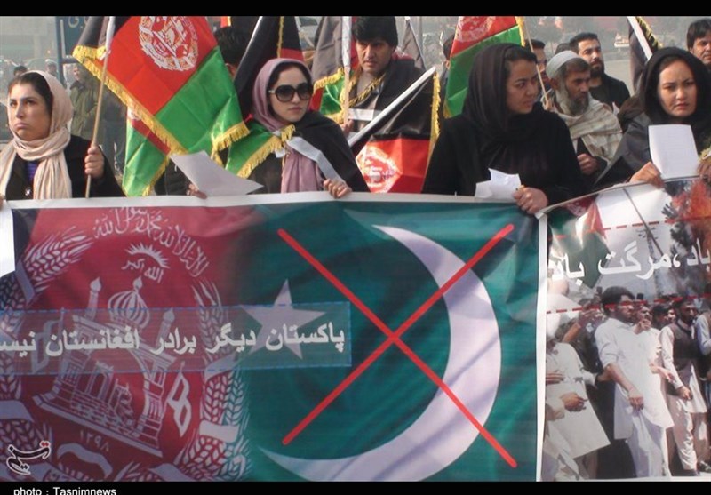 برگزاری تظاهرات علیه دولت پاکستان در کابل + عکس
